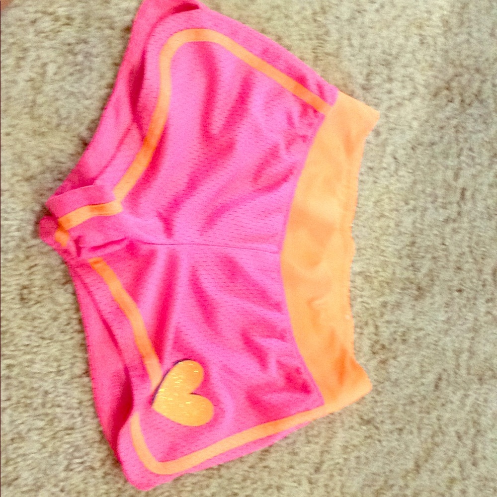 Pink and orange kids shorts